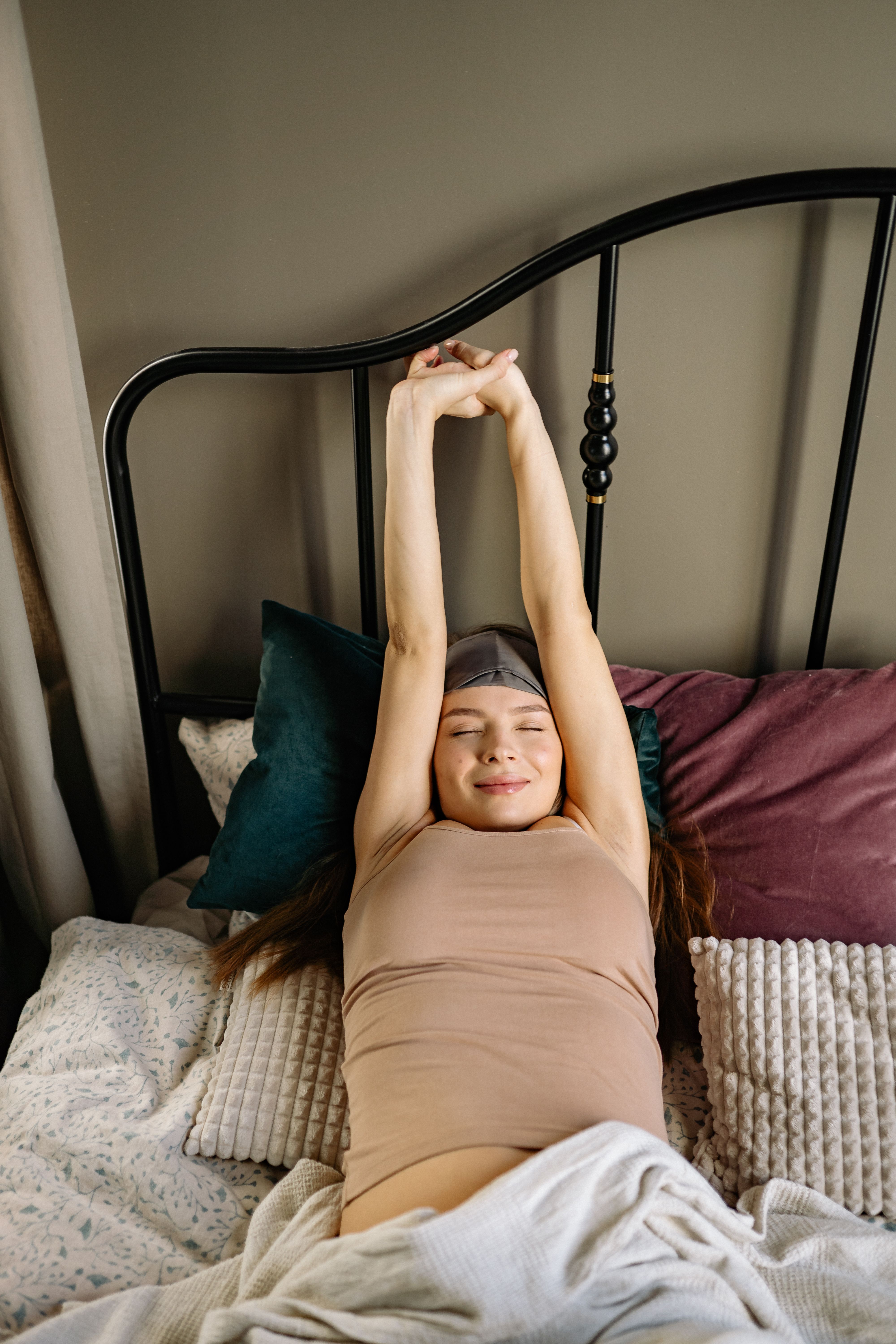 Person sleeping peacefully